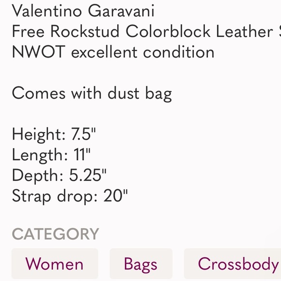 Valentino Free Colorblock Leather Satchel Bag - Picture 13 of 13